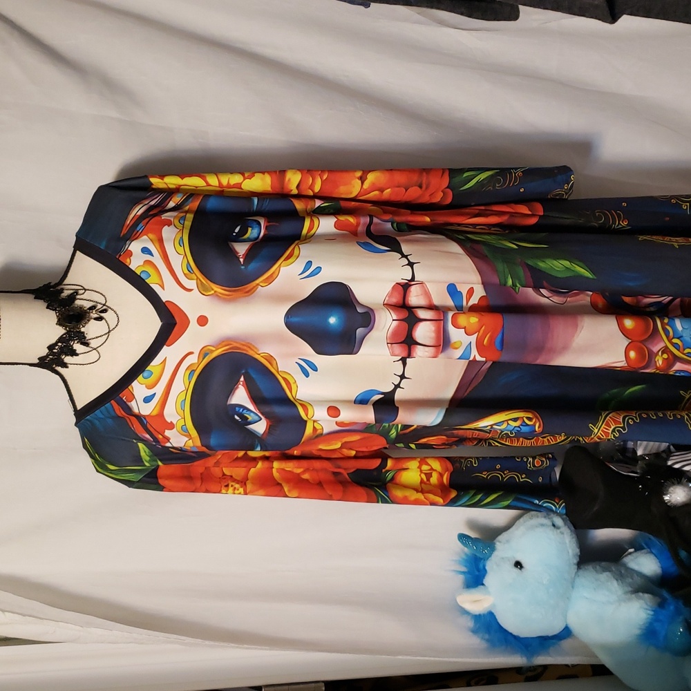 Dios de los Muertos Dress 3X